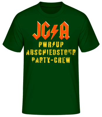 JGA Abschiedstour Party-Crew - Männer T-Shirt B&C - Flaschengrün - Vorne
