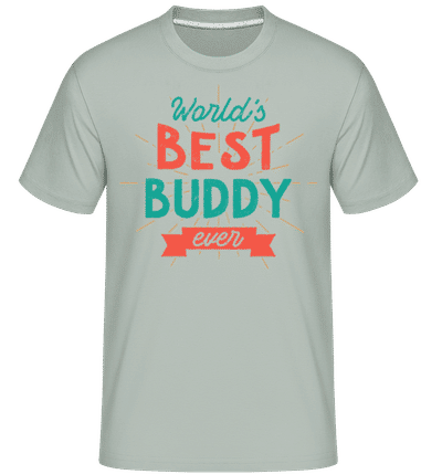 World's Best Buddy Ever -  Shirtinator Men's T-Shirt - Mint Green - Front