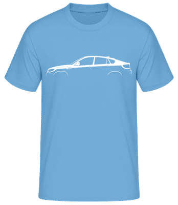 'BMW X6 M (E71)' Silhouette - Men's Basic T-Shirt - Light blue - Front