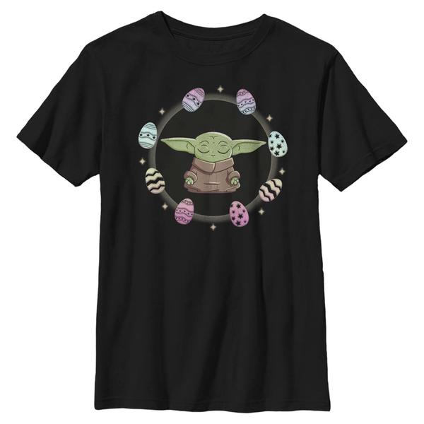 Aperçu: Star Wars - The Mandalorian - The Child Egging Around - Easter - Enfant T-shirt - Noir - Devant