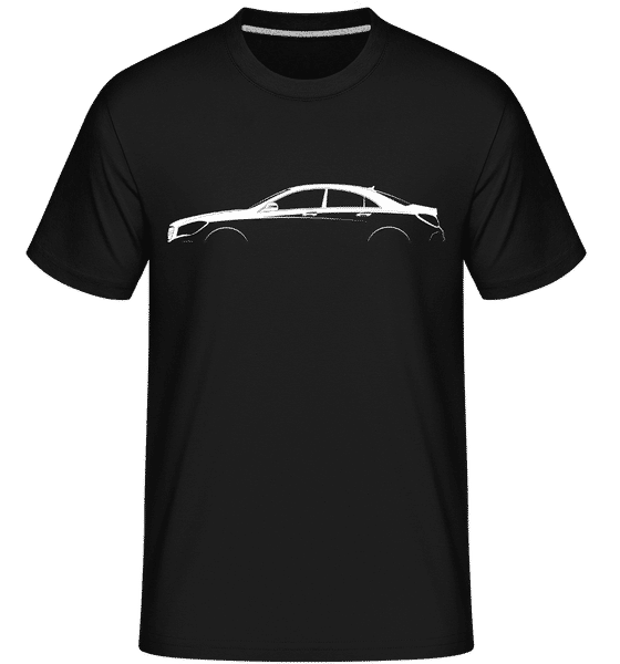 Aperçu: 'Mercedes-Benz CLA C117' Silhouette -  T-Shirt Shirtinator homme - Noir - Devant