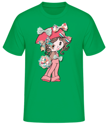 Loop Girl - Camiseta para hombre B&C - Verde irlandés - delante