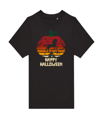 Happy Halloween - Dětské tričko B&C - Černá - Napřed