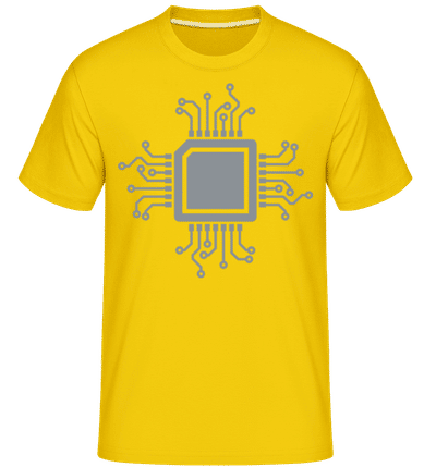 CPU Chip -  Shirtinator Men's T-Shirt - Golden yellow - Front