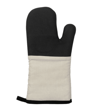 Oven glove - White / Black - Back