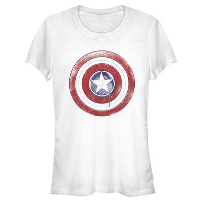 Marvel - 	The Falcon and the Winter Soldier - Logo Paint Shield - Frauen T-Shirt - Weiß - Vorne