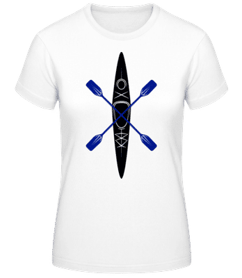 Canoe Symbol - Frauen T-Shirt B&C - Weiß - Vorne