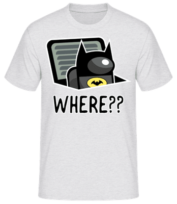 Batman Style Among Us Imposter - Pánské basic tričko - Melírově šedá - Napřed