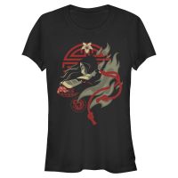 Disney - Mulán - Mulan Fighting Spirit - Mujeres Camiseta - Negro - delante