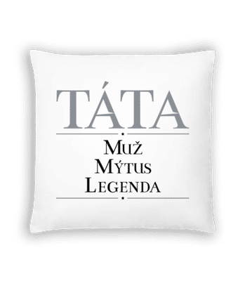 Tata Muz mýtus Legenda - Polštář - Bílá - Napřed