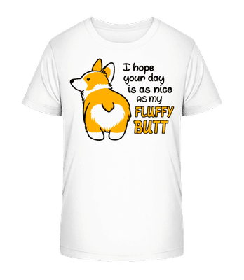 My Fluffy Butt - T-shirt bio Enfant Stanley Stella 2.0 - Blanc - Devant