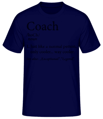 Coach Definition - Camiseta básica para hombre - Marino - delante