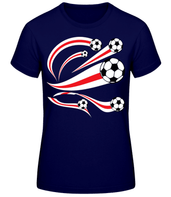 England flag football - Women's B&C T-Shirt - Navy - Front