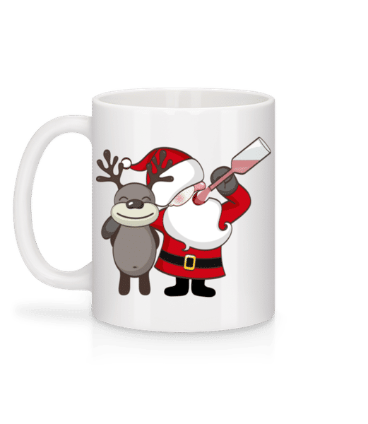 Aperçu: Fête De Noël - Mug en céramique blanc - Blanc - Derrière