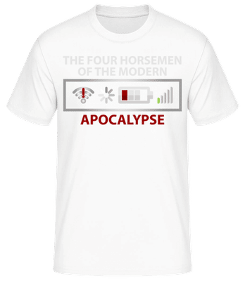 Modern Apocalypse - Männer Basic T-Shirt - Weiß - Vorne