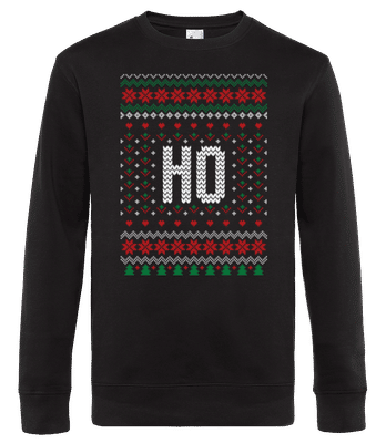 Ho - Sudadera estándar para hombre - Negro - delante