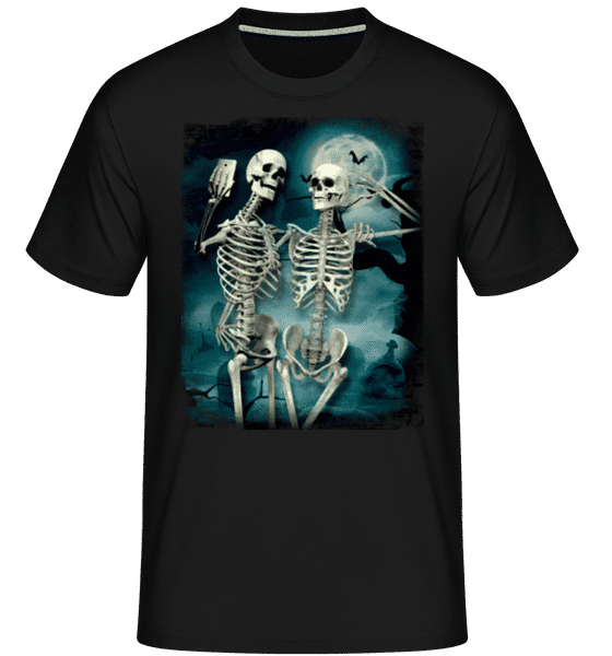 Aperçu: Selfie De Squelette -  T-Shirt Shirtinator homme - Noir - Devant