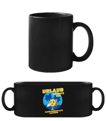 Urlaub · Schwarze Tasse