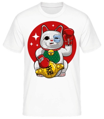 Unlucky Cat - T-shirt standard Homme - Blanc - Devant