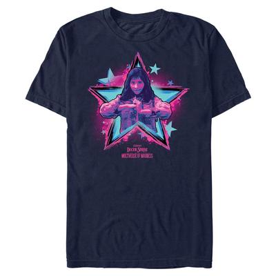 Marvel - Doctor Strange - America Chavez Pink and Blue - Homme T-shirt - Bleu marine - Devant