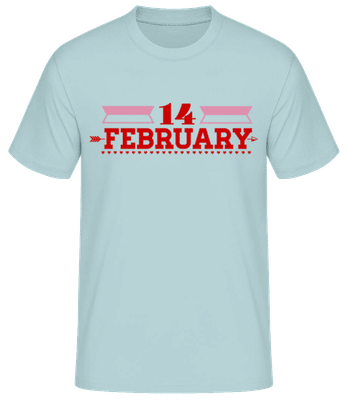 14 February Valentine - Männer T-Shirt B&C - Mintgrün - Vorne