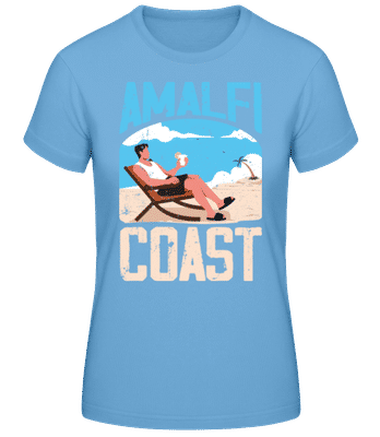 Amalfi Coast - Dámske basic tričko - Svetlo modrá - Predné