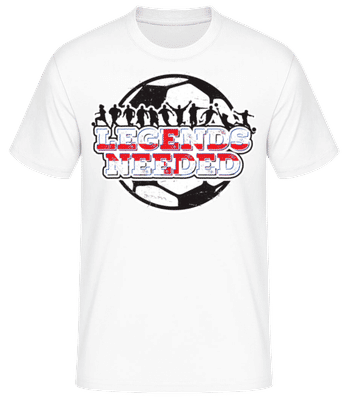 Football Angleterre Legends Needed - T-shirt standard Homme - Blanc - Devant