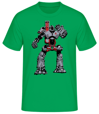 Robots De Combat - T-shirt homme B&C - Vert irlandais - Devant