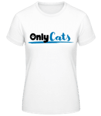 Only Cats - Women's Basic T-Shirt - White - Front