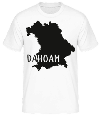 Dahoam - Männer Basic T-Shirt - Weiß - Vorne