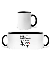 Du Hast Mein Herz · Tasse zweifarbig