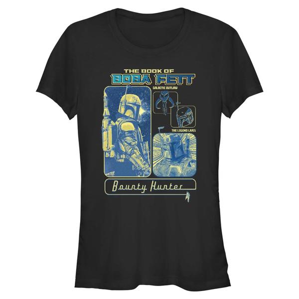 Aperçu: Star Wars - Book of Boba Fett - Boba Fett Space Bound - Femme T-shirt - Noir - Devant