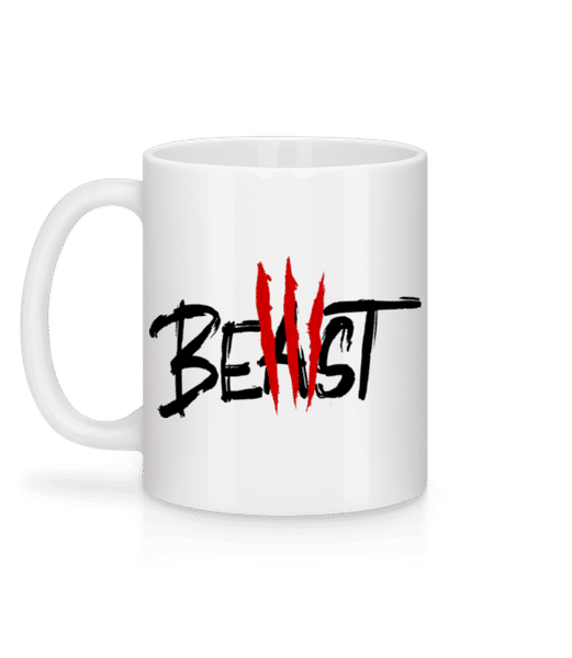 Aperçu: Beast - Mug en céramique blanc - Blanc - Derrière