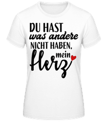 Du Hast Mein Herz · Frauen Basic T-Shirt