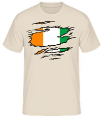 Ripped Flag Ivory Coast · Men's B&C T-Shirt