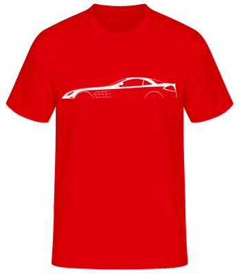 'Mercedes SLR McLaren C199' Silhouette - T-shirt standard Homme - Rouge - Devant