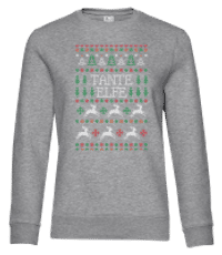 Tante Elfe - Sweat-shirt standard pour femme - Gris chiné - Devant