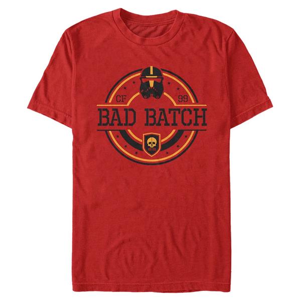 Aperçu: Star Wars - The Bad Batch - Logo The Ninety Nine - Homme T-shirt - Rouge - Devant