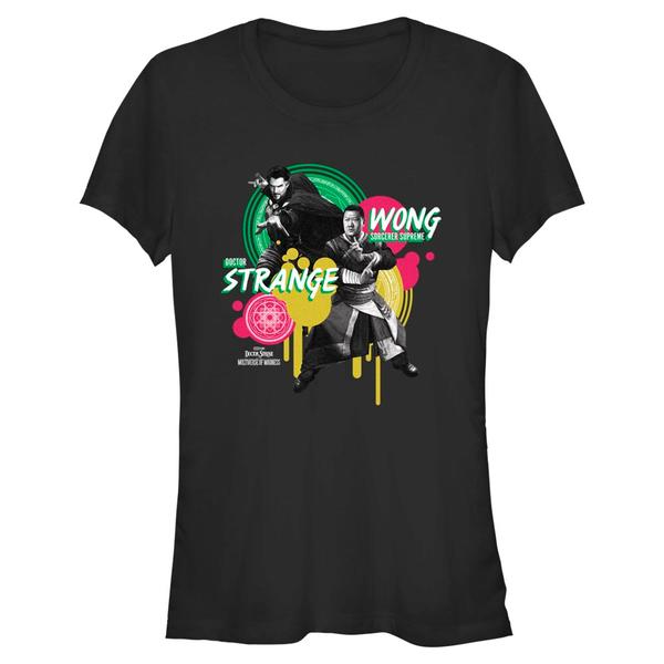 Aperçu: Marvel - Doctor Strange - Docteur Strange & Wong Dr Strange Wong Graphic - Femme T-shirt - Noir - Devant