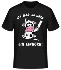 Ich Wär So Gern Ein Einhorn · Männer Basic T-Shirt