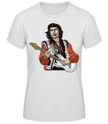 Che Guevara Hendrix - Dámske basic tričko - Melírovo šedá - Predné