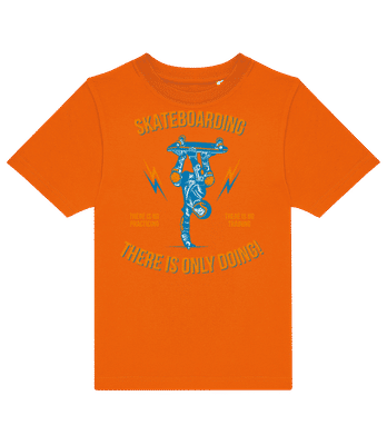 Skateboarding - Kids B&C T-Shirt - Orange - Front