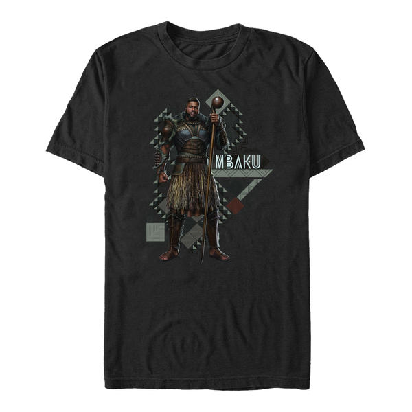 Aperçu: Marvel - Panthère noire Wakanda pour toujours - M'Baku Mbaku Pattern - Homme T-shirt - Noir - Devant