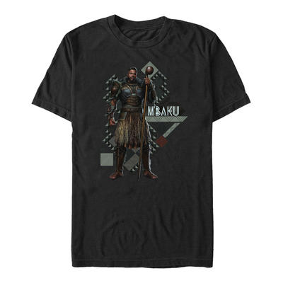 Marvel - Panthère noire Wakanda pour toujours - M'Baku Mbaku Pattern - Homme T-shirt - Noir - Devant