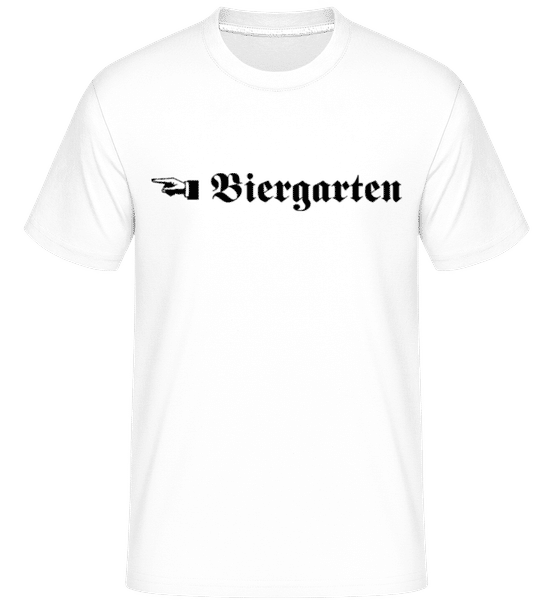 Preview: Biergarten -  Shirtinator Men's T-Shirt - White - Front