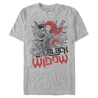 Marvel - Black Widow - Black Widow Tone - Hombres Camiseta - Gris moteado - delante
