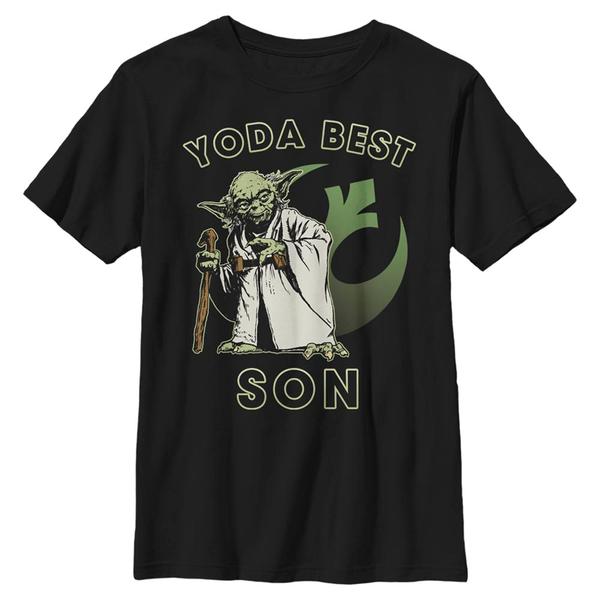 Aperçu: Star Wars - Yoda Best Son - Family - Enfant T-shirt - Noir - Devant