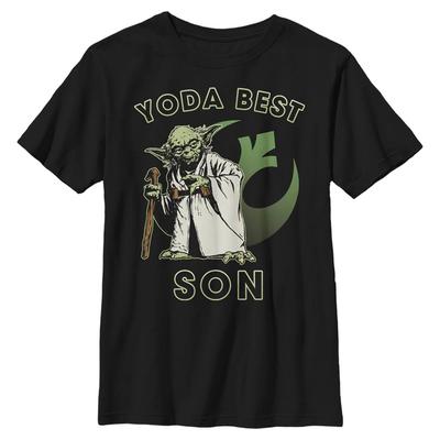 Star Wars - Yoda Best Son - Family - Enfant T-shirt - Noir - Devant
