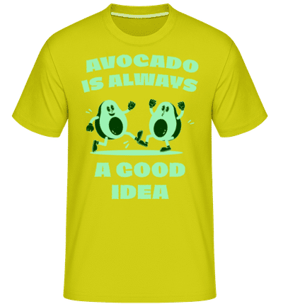Avocado Is Always A Good Idea -  Shirtinator Men's T-Shirt - Lime - Front