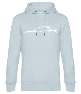 'Subaru Impreza WRX GG 2002' Silhouette - Männer Standard Hoodie - Hellblau - Vorne